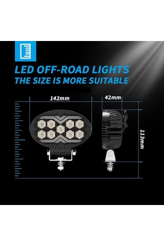 Off Road Sis Farı 5,5 İnç Selamlamalı Çakar İkaz Gündüz Led 2 Mod Projektör Çalışma Lambası 12/24 V