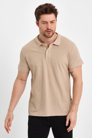 Nemonti Premium Penye Polo Yaka T-shırt Oxford Tan