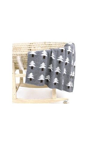 Sones Bebek Örgü Noel Ağacı Kucaklama Battaniyesi Şal Örtüsü Beyaz