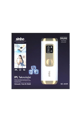 Sinbo Sel-6049 Buz Lazer Epilatör Ve Epilasyon Cihazı 5 Farklı Mod Lcd Ekran Tüm Vücut Uygun Ipl