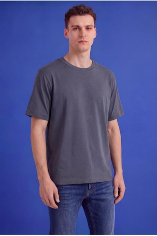 Freemen Erkek Oversize Tişört Nefes Alan Yumuşak Dokulu Terletmeyen Rahat Kalıp Basic-399 Gri