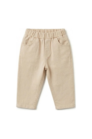 Lc Waikiki Ekru Fırfırlı Kız Bebek Gabardin Bluz Ve Pantolon