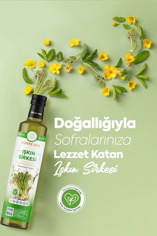 Işkın Sirkesi Doğal Fermantasyon Rheum Ribes Vinegar 500 ML