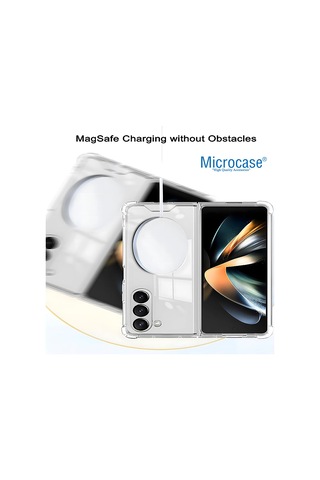 Samsung Galaxy Uyumlu Z Fold5 Magsafeyarı Esnek Plastik Tpu Kılıf-al8113