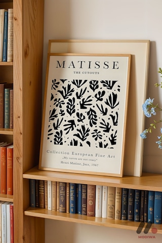Matisse The Cutouts Posteri, Ahşap Çerçeveli Duvar Tablosu - Modern Ev Dekorasyonu