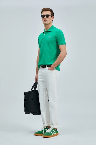 Lufian Erkek Laon Smart Polo T-shirt 111040206 Açık Yeşil Çok Renkli
