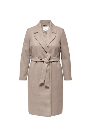 Only Kadın Büyük Beden Caralvılda Düğmeli Ve Belden Bağlamalı Uzun Kaban 15331937 Bej Bej