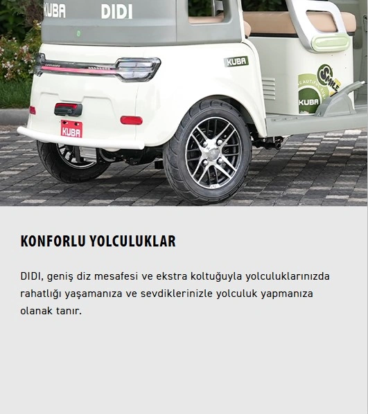 Kuba Dıdı Elektrikli Moped Gri