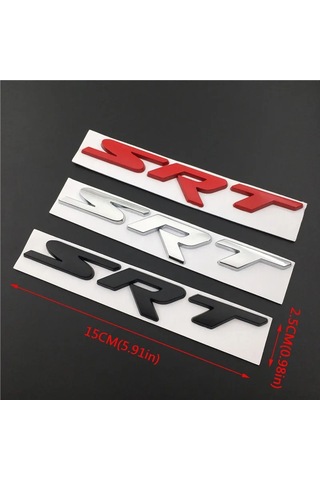Gümüş-oto Çıkartması Aksesuarları 150x25mm Dodge Srt Etiket Durango Ram 1500 Şarj Cihazı Viper Challenger Kalibre A