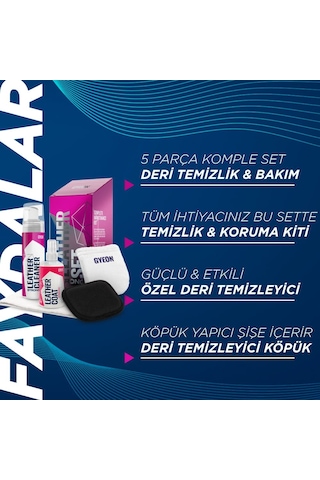 Gyeon Q²m Leatherset Strong Güçlü Deri Temizlik Ve Bakım Seti 5
