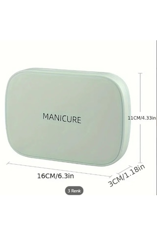 Gmn-7 Profesyonel Manikür Pedikür Seti 18'li Cam Törpülü