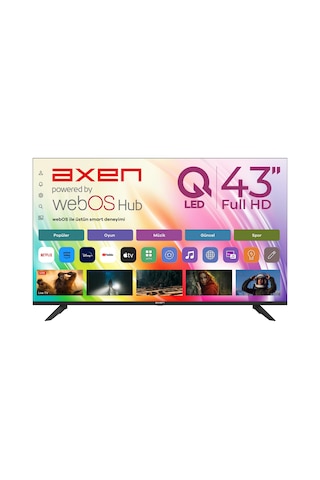 Axen AX43QFMLN-W02S 43" Full HD QLED TV