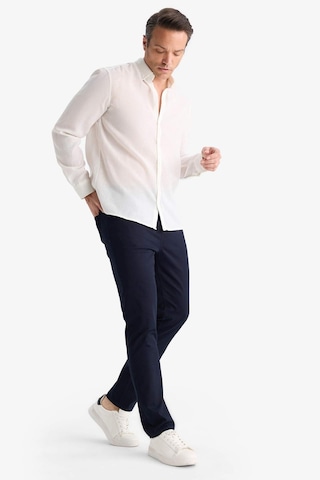 Defacto Slim Fit Dar Kesim Dar Paça Pantolon B2089ax25aunv91 Lacivert