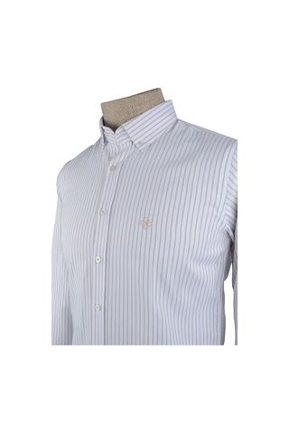 Cengiz İnler İnce King Çizgi Slim Fit Erkek Gömlek 001