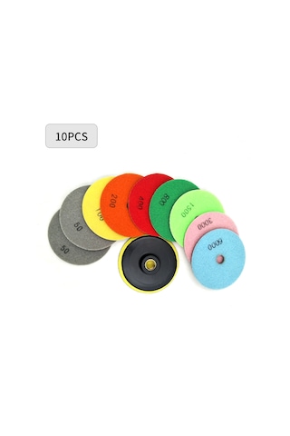 10 Parça Set Elmas Parlatma Pedleri 4 İnç Islak / Kuru E10060