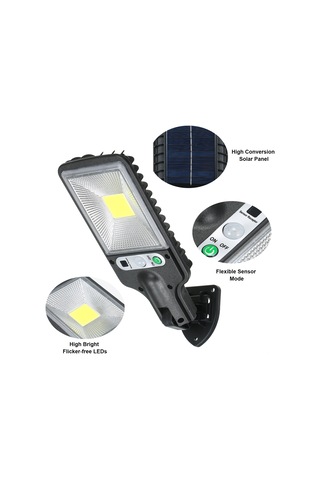 Hangfox 30cob Güneş Enerjili Duvar Lambası - Hassas Işık Kontrolü, 3 Aydınlatma Modu, Ip44 Su Geçirmez, 1200mah Pil 616c Modeli