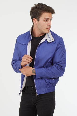 Sposo 1088 Su Itici Kumaş Regular Kalıp Indigo Erkek Yazlık Mont İndigo