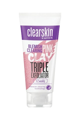 Avon Clearskin Leke Karşıtı 3'ü 1 Arada Pembe Kil Scrub 75 ML