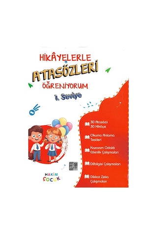 Hakim Çocuk 1.ve 2.seviye Hikayelerle Atasözleri Öğreniyorum