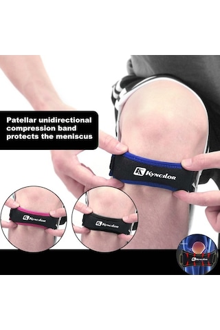 Dancemonkey Ayarlanabilir Diz Bağı - Gül Renkli Spor Destek Bandı Gül