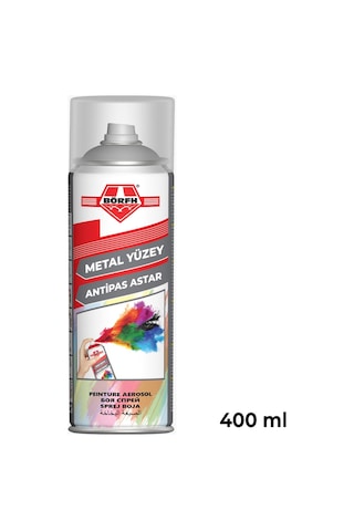Börfh Ral 7042 Metal Yüzey Astarı Anti Pas Önleyici Sprey 400 Ml Anti Rust Primer