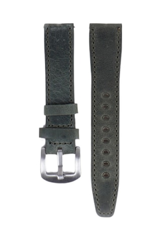 Fro Lw38-43 20 Mm Hakiki Deri Spor Yeşil Kordon Silver Toka
