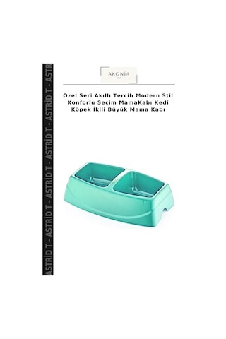 Özel Seri Akıllı Tercih Modern Stil Konforlu Seçim Mamakabı Kedi Köpek İkili Büyük Mama Kabı