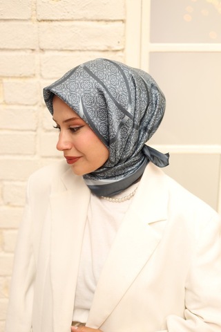 Silk Home Shiny Eşarp Gri Gri