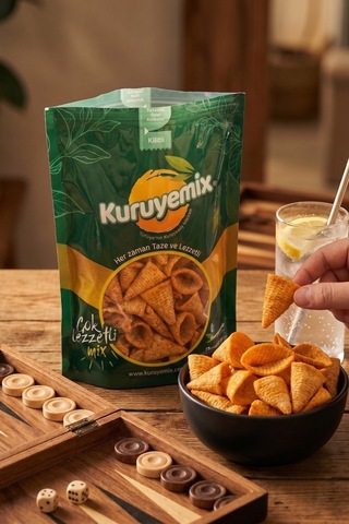 Çıtır Ketçap Aromalı Cips Piramit - Eğlenceli Ve Lezzetli Atıştırmalık 1kg