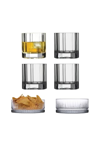 Nude Churchill 4'lü Kristal Viski Bardağı&paşabahçe 2'li Çerezlik