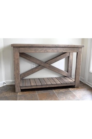 Ağaç Atölyesi Masif Ahşap Rustik Dresuar Ceviz