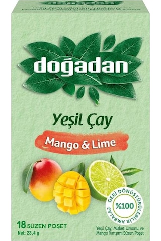 Doğadan 4 Paket Yeşil Çay Ailesi 18'li Paketler Ve Rosie Pamuk Hediyeli