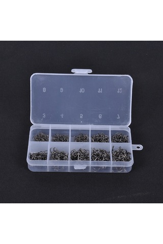 Xiyyadms 600 Adet Yüksek Karbon Çelik İğne, 3 -12 10 Farklı Boy, Delikli Tırnaklı, Balıkçılık İhtiyaçları, Kutulu Paket