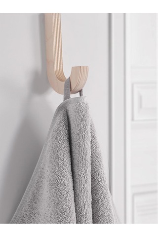 %100 Cotton Saç Havlusu Maura 70x140 Cm Açık Gri