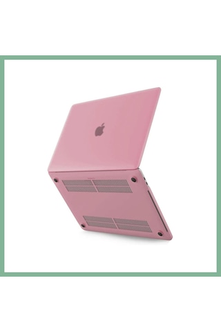 Bşkvirgo Apple Uyumlu MacBook Pro 13 2020 Apple Uyumlu MacBook Buzlu Kapak - Pembe Bsk2026
