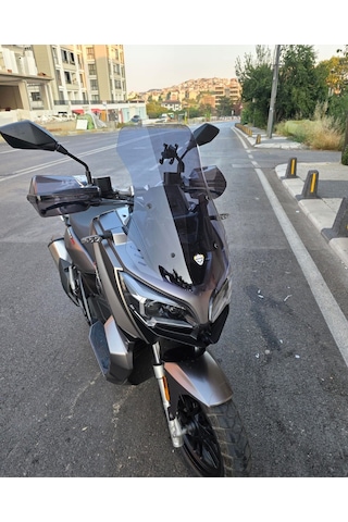 Motocam Rks Reale 125 Ön Cam 2023-2026 Model 55cm Füme Renkli 4mm Kısa Spor Cam