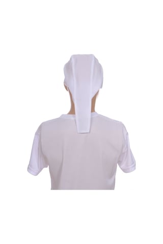 Formteks Aşçı Arka Kısım Bağlamalı Bandana Beyaz