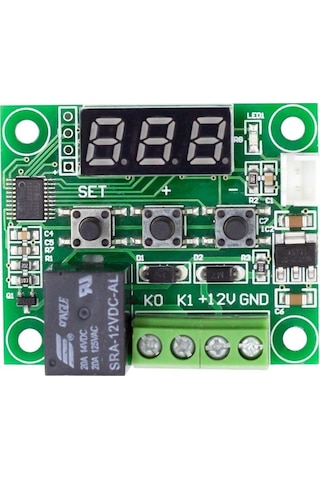 W1209 12V Sıcaklık Kontrollü Dijital Termostat (Kutulu)