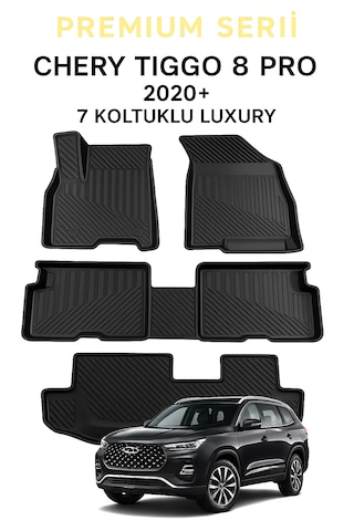 Chery Tiggo 8 Promax 2024+ 7 Koltuklu Luxury 3d Oto Paspas Premium