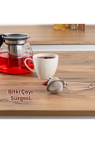 Porsima Paslanmaz Çelik Bitki Çayı Demleme Süzgeci