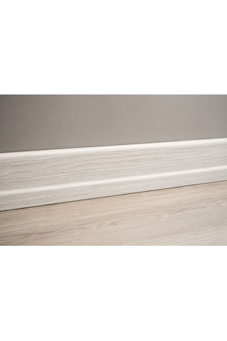 Laminant Parke Süpürgelik 8cm Premium Beyaz Meşe