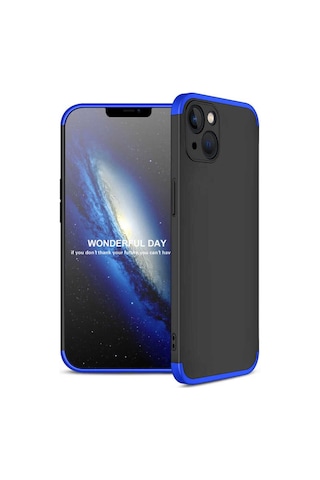 Apple Uyumlu iPhone 13 Kılıf Zore Ays Kapak Mavi