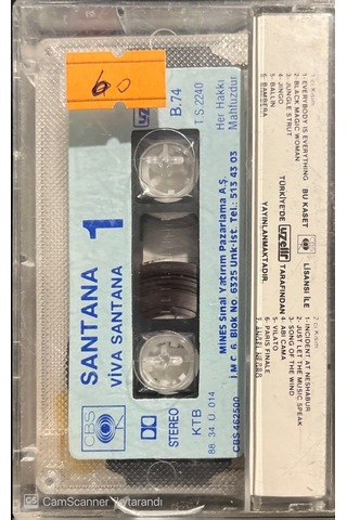 Plak Değildir Kaset Tir Santana Viva Santana Kaset