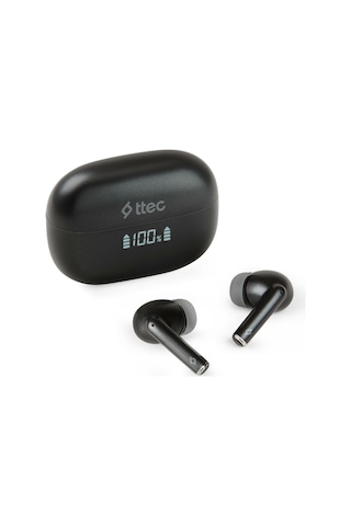 Ttec 2KM159S AirBeat Pro Anc Lcd Gerçek Kablosuz Tws Bluetooth Kulaklık Siyah