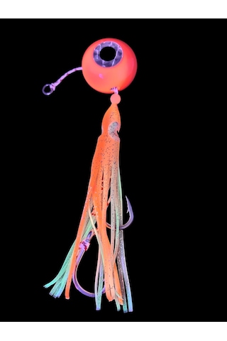 S.f. Melek Gözü Jig 250g Kırmızı Uv - 0/5 No Paslanmaz İğne