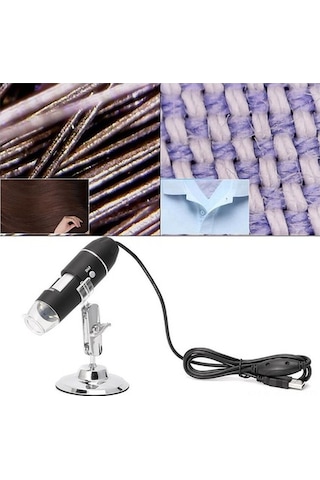 Pazly 1600x Usb Dijital Mikroskop - 8 Led, Manuel Odak, Hd Görüntü, Taşınabilir