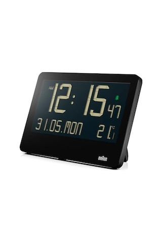 Dijital Duvar Saati, İç Mekan Sıcaklığı, Tarih, Haftanın Günü, Büyük Ters Lcd Ekran, Hızlı Set, Bip Alarmı, Siyah, Model Bc14b Diğer