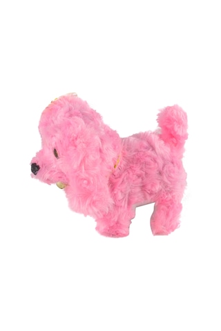 Oyuncak Pelüş Köpek Sevimli Köpek Sesli Hareketli Pembe