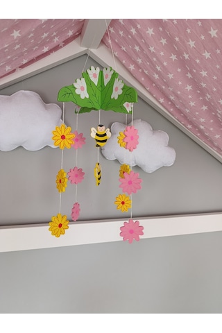 Bebek Beşik Süsü Dönence Organik Dekorasyon Montessori-mdl-2009