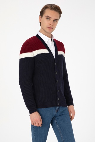 U.s. Polo Assn. Erkek Lacivert Hırka Triko 50315033-vr033 Lacıvert